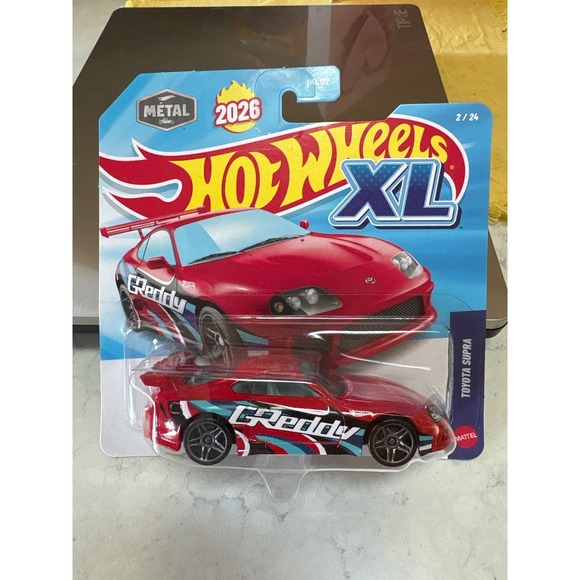 Hot Wheels Other - Hot Wheels XL Toyota Supra Red GReddy 2026 Series 2/24 Die-Cast Car Mattel JKL02